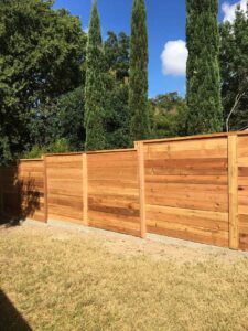 Light Cedar Wood Fence